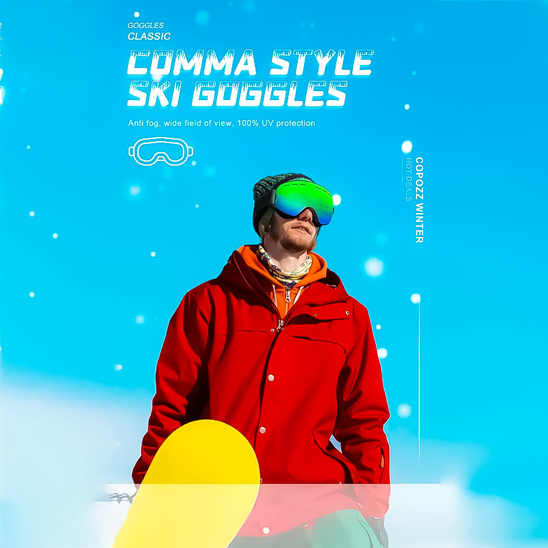 UV400 Double Lens Ski Goggles - SPONITA LLC