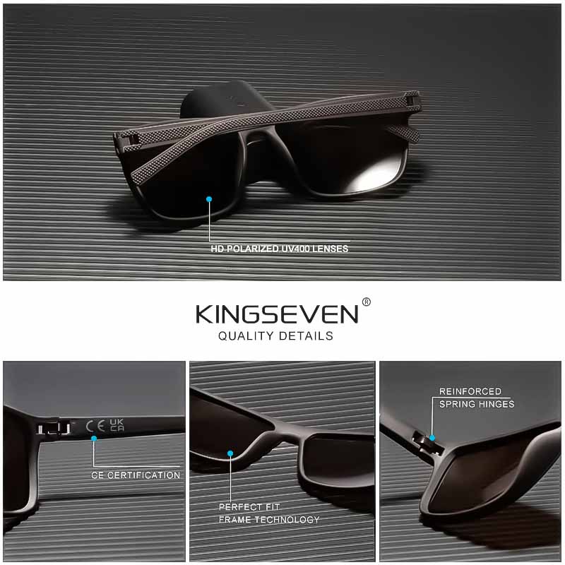 Classic Polarized Square Sunglasses