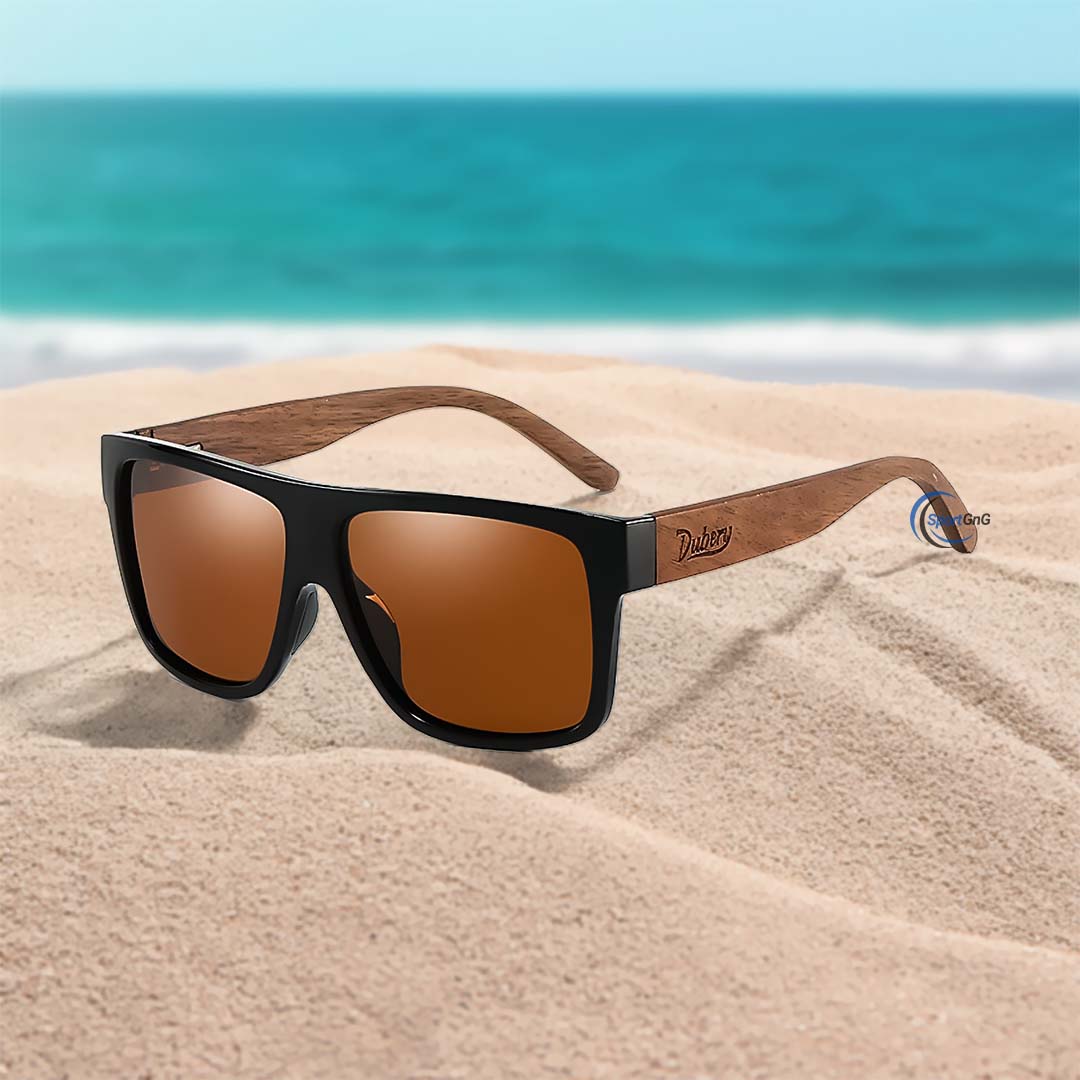 Wooden Polarized Full Rim Sunglasses
