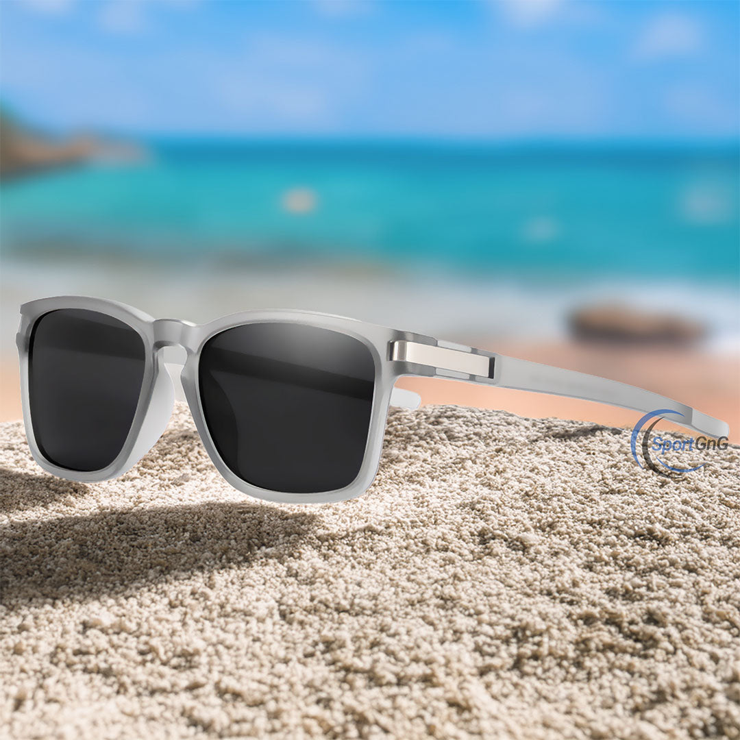 Lunettes de soleil carrées polarisées Crystal Graffiti