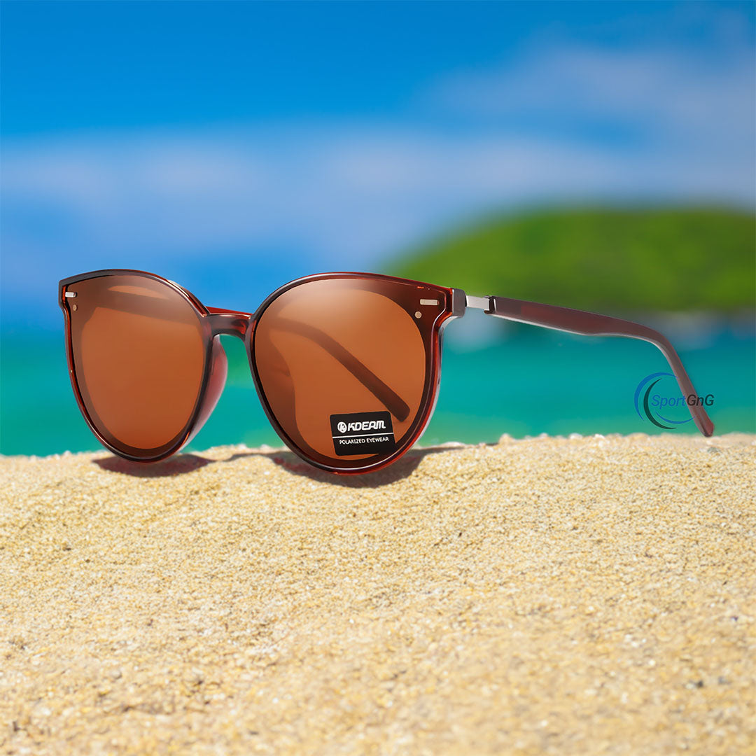 GlamourGlow Cat Eye Polarized Sunglasses