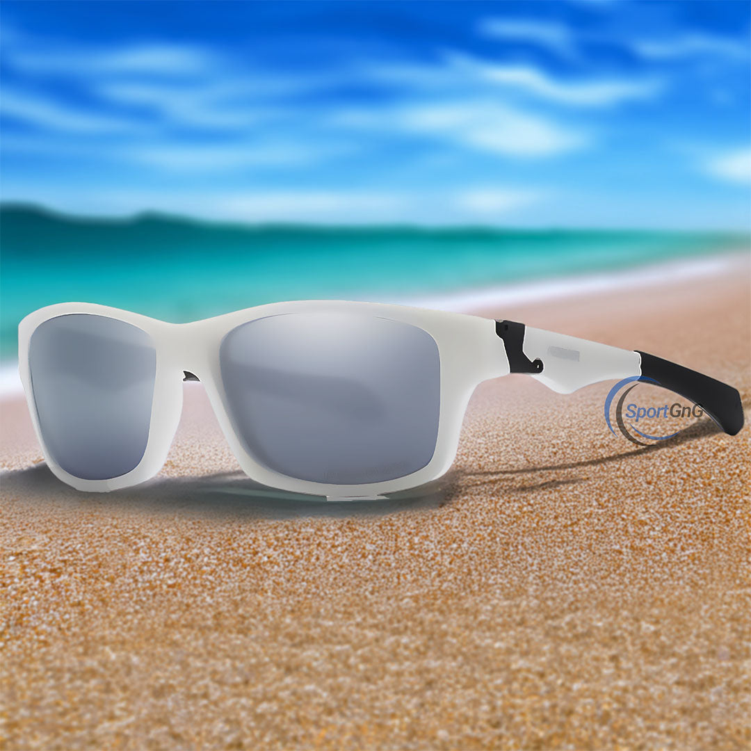 Square TR90 Sports Sunglasses with Flash Coating