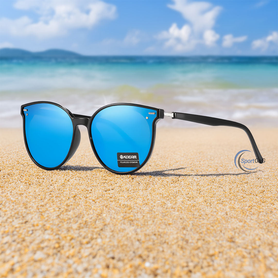 GlamourGlow Cat Eye Polarized Sunglasses