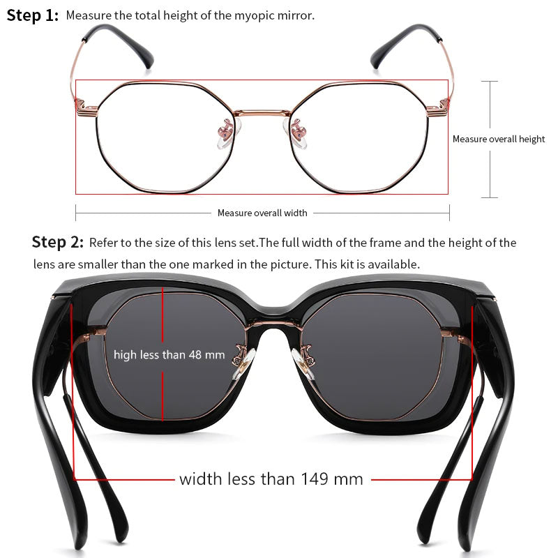Fit Over Polarized Myopia Sunglasses - SPONITA LLC