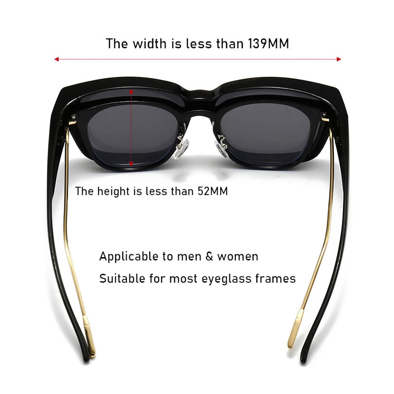 Polarized Fit Over Sunglasses for Prescription Glasses - SPONITA LLC