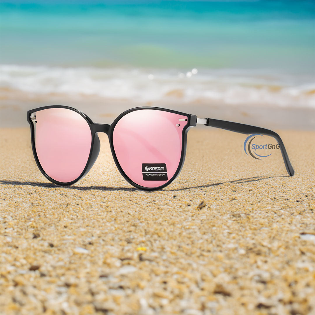 GlamourGlow Cat Eye Polarized Sunglasses