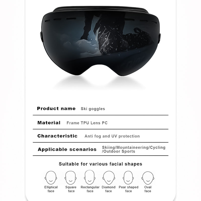 UV400 Double Lens Ski Goggles