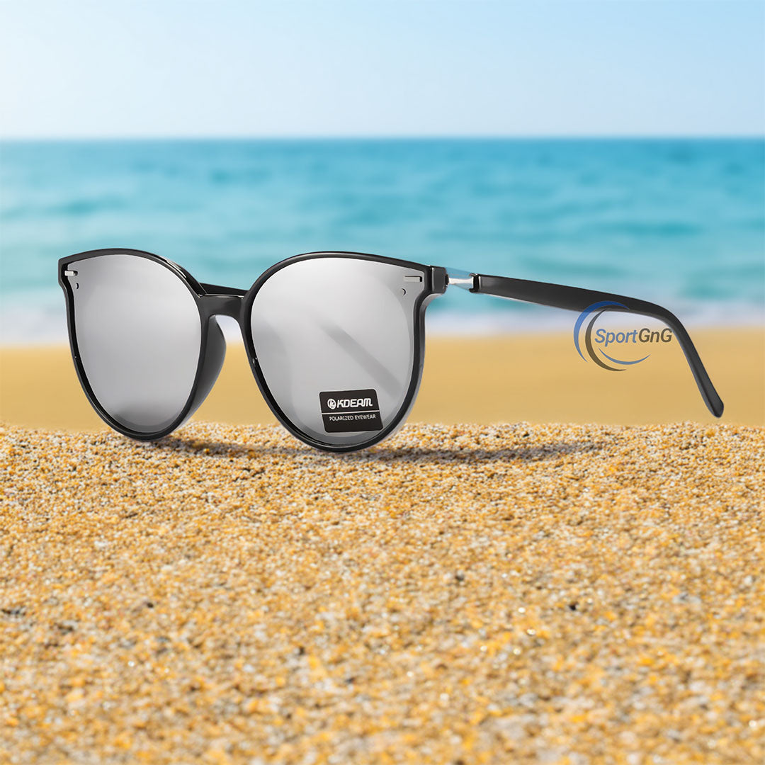 GlamourGlow Cat Eye Polarized Sunglasses
