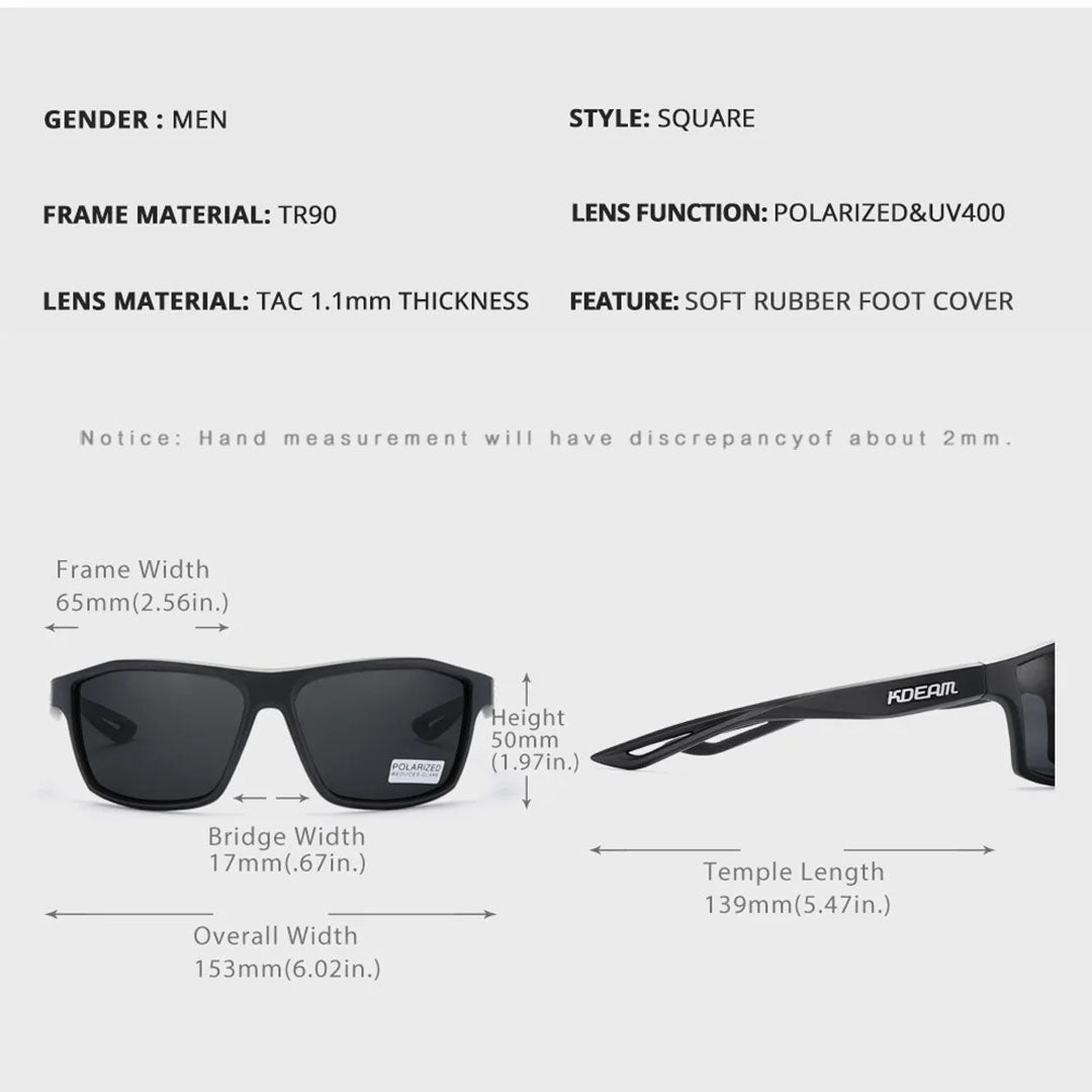 Unbreakable TR90 Polarized Sport Sunglasses
