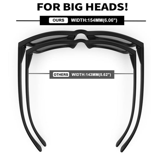 Big Size Pro Polarized Sunglasses | Anti-Scratch Coating