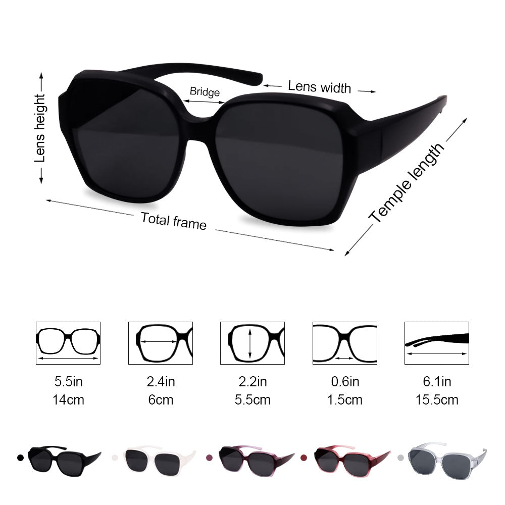 Large Polarized Fit Over Sunglasses - SPONITA LLC