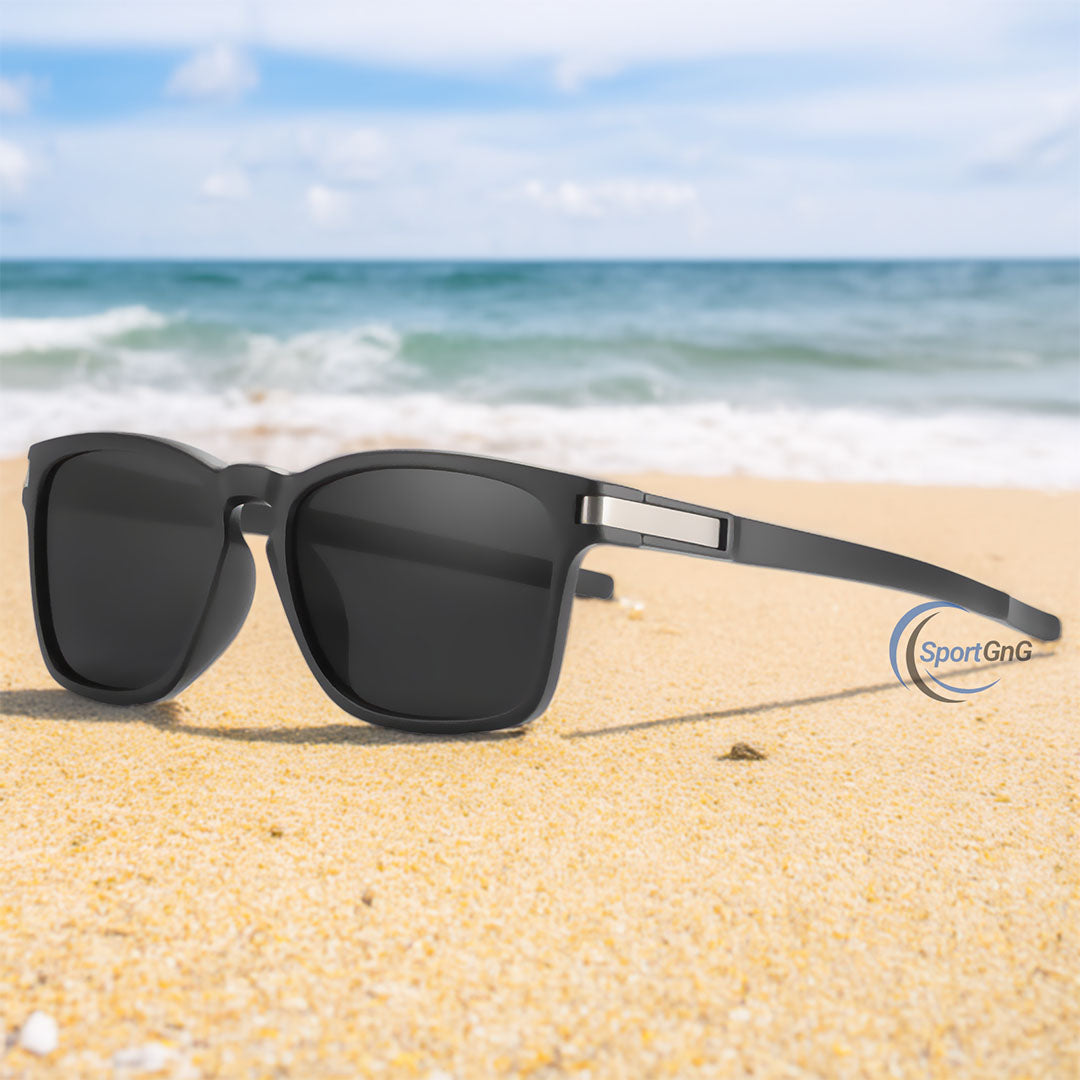 Lunettes de soleil carrées polarisées Crystal Graffiti