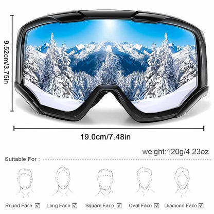 ProShield Anti-Fog Ski Goggles