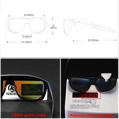 Polarized Sports One-Piece Sunglasses