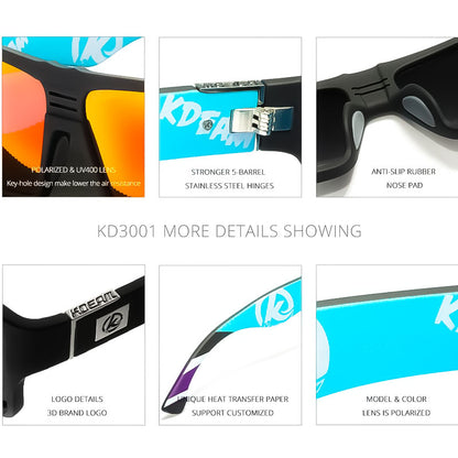 Square Polarized Sports Sunglasses