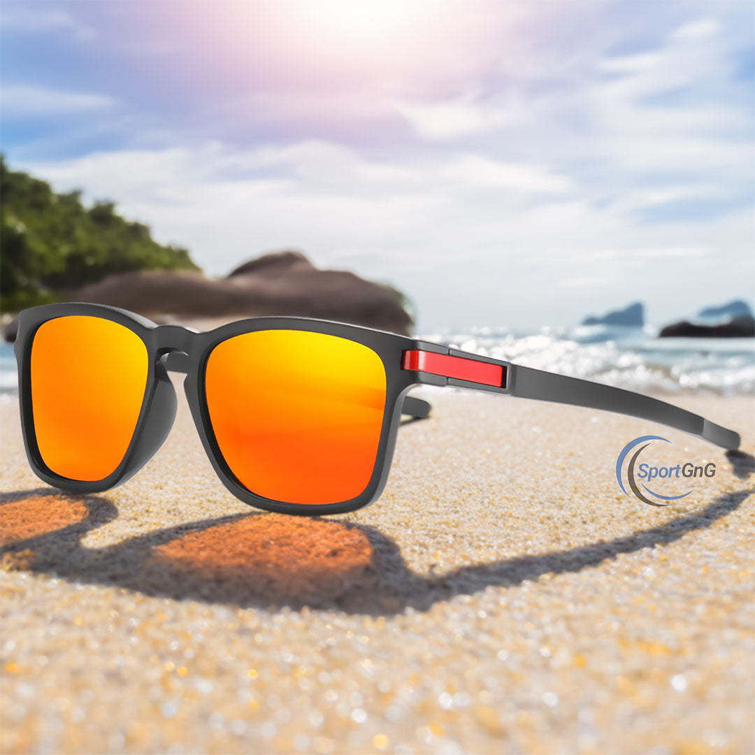 Lunettes de soleil carrées polarisées Crystal Graffiti