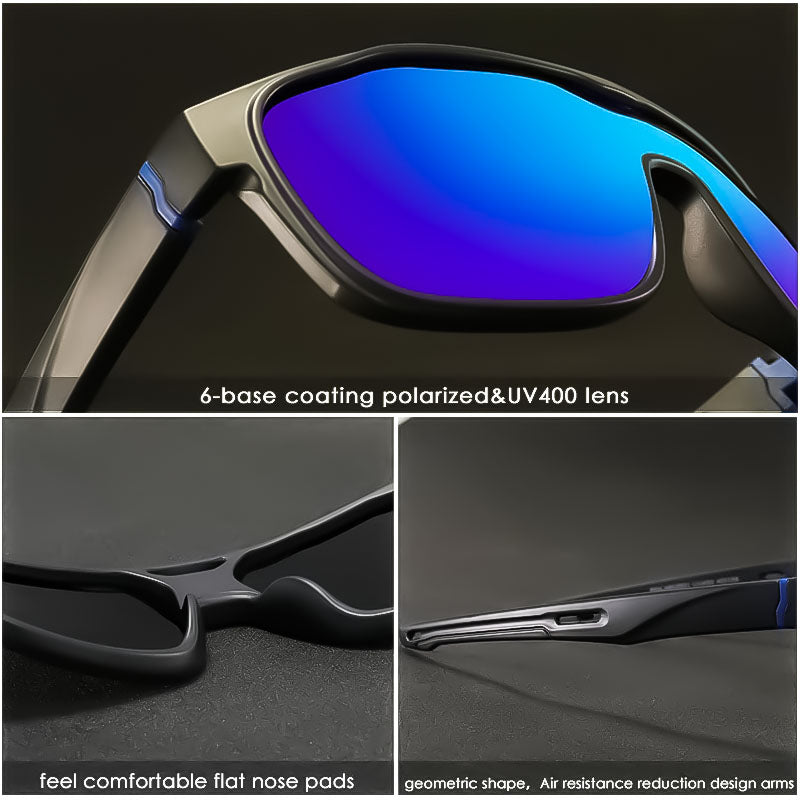 Polarized Sports One-Piece Sunglasses