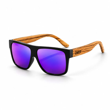 Wooden Polarized Full Rim Sunglasses
