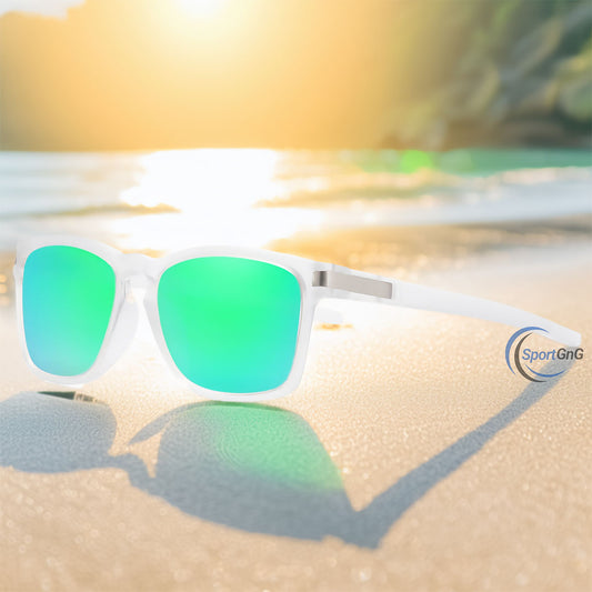 Lunettes de soleil carrées polarisées Crystal Graffiti