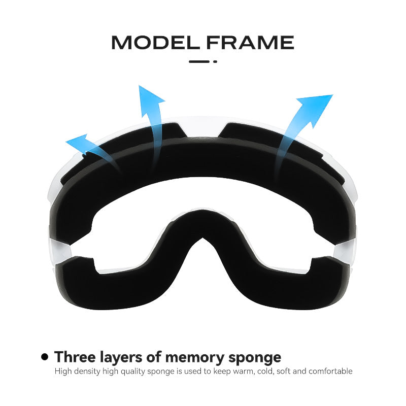New Ski Goggles Double Layers Anti-Fog Winter Eyewear