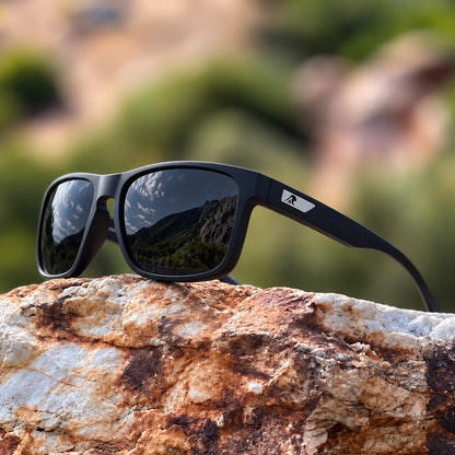 Crystal Graffiti Polarized Square Sunglasses