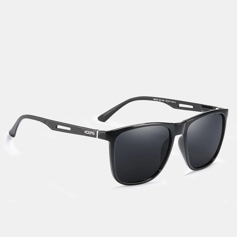 KDEAM Strong Spring Hinges Coating Polarized Sunglasses Men Light TR90 Frame Sun Glasses with Aluminum Magnesium Legs