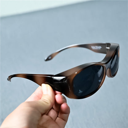 Leopard Fit-Over Polarized Sunglasses | UV400