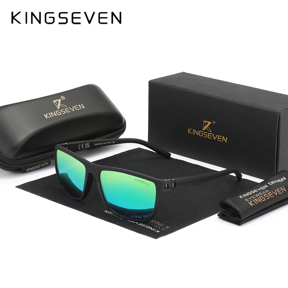 KINGSEVEN 2024 Polarized Sunglasses Women Driving Classic Square Frame Sun Glasses sunglasses for Men Outdoor Travel