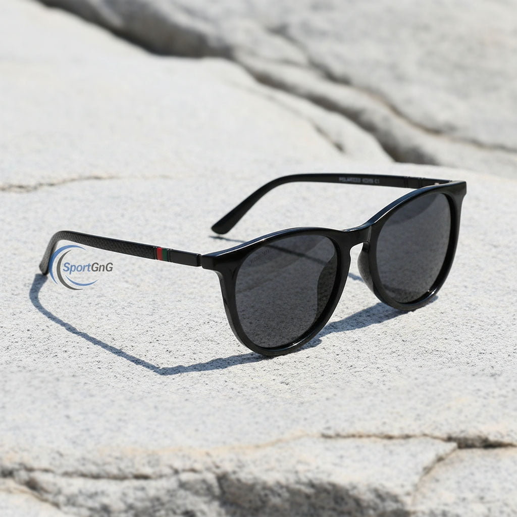 Oversized Round Polarized Sunglasses