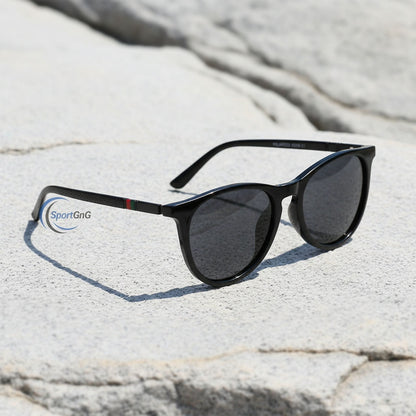 Oversized Round Polarized Sunglasses