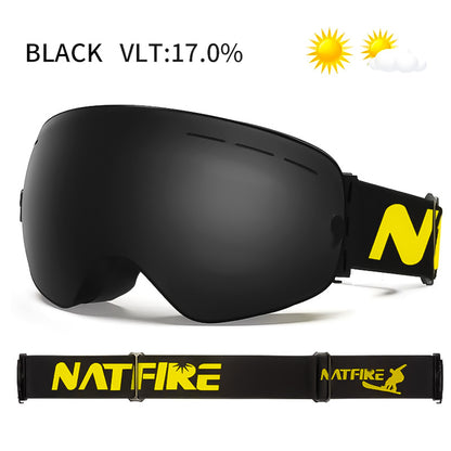 Double Layer Anti-Fog UV400 Ski Goggles - SPONITA LLC