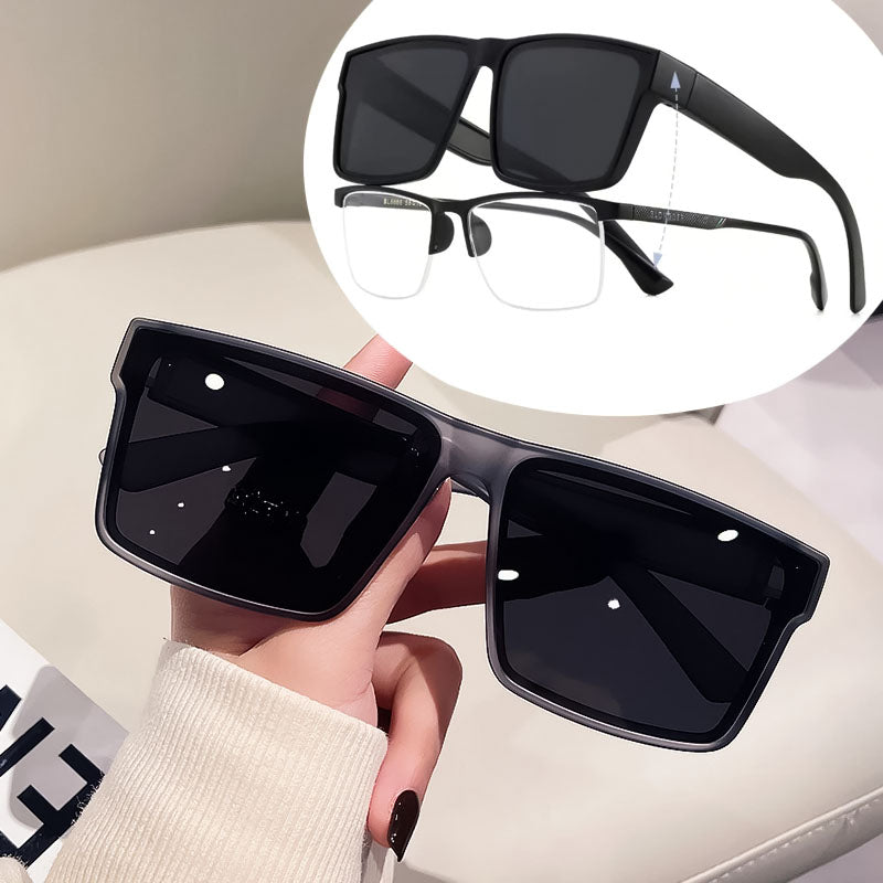 Polarized Rectangle Sunglasses for Prescription Glasses