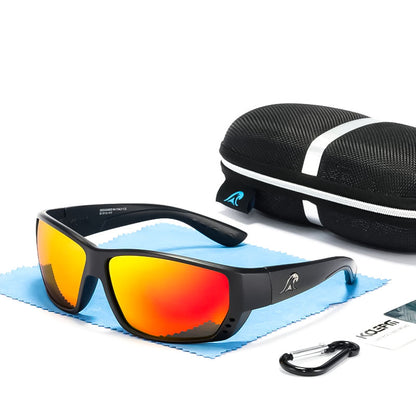 Lunettes de soleil de sport polarisées carrées avec protection UV400 