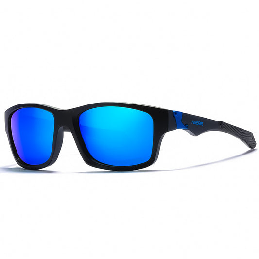 Lunettes de soleil de sport carrées TR90 avec revêtement Flash