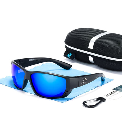 Lunettes de soleil de sport polarisées carrées avec protection UV400 