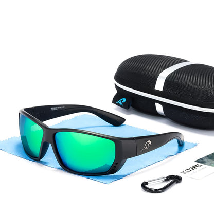 Lunettes de soleil de sport polarisées carrées avec protection UV400 