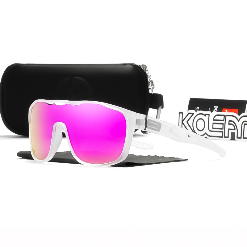 Polarized Sports One-Piece Sunglasses