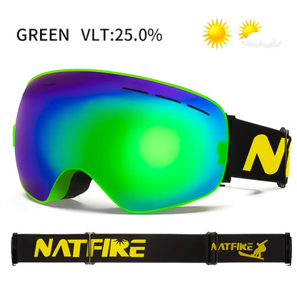 Double Layer Anti-Fog UV400 Ski Goggles - SPONITA LLC