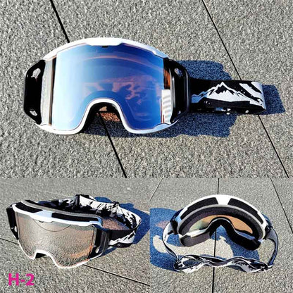 New Ski Goggles Double Layers Anti-Fog Winter Eyewear