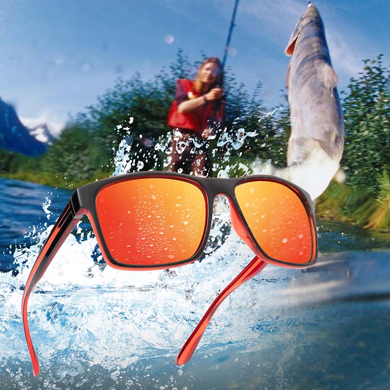 Lunettes de soleil de pêche polarisées d'extérieur pour hommes