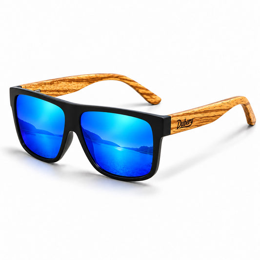 Wooden Polarized Full Rim Sunglasses