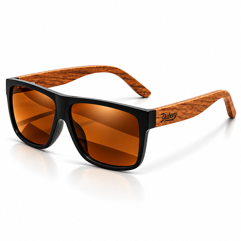 Wooden Polarized Full Rim Sunglasses