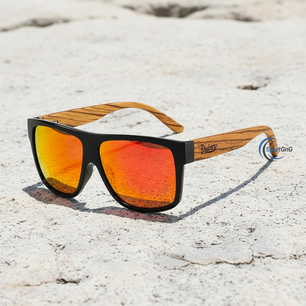 Wooden Polarized Full Rim Sunglasses