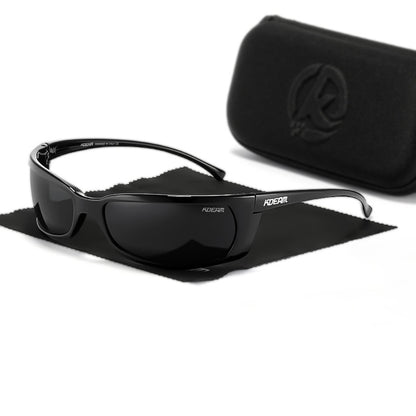 Lunettes de soleil de sport enveloppantes minces polarisées UV400